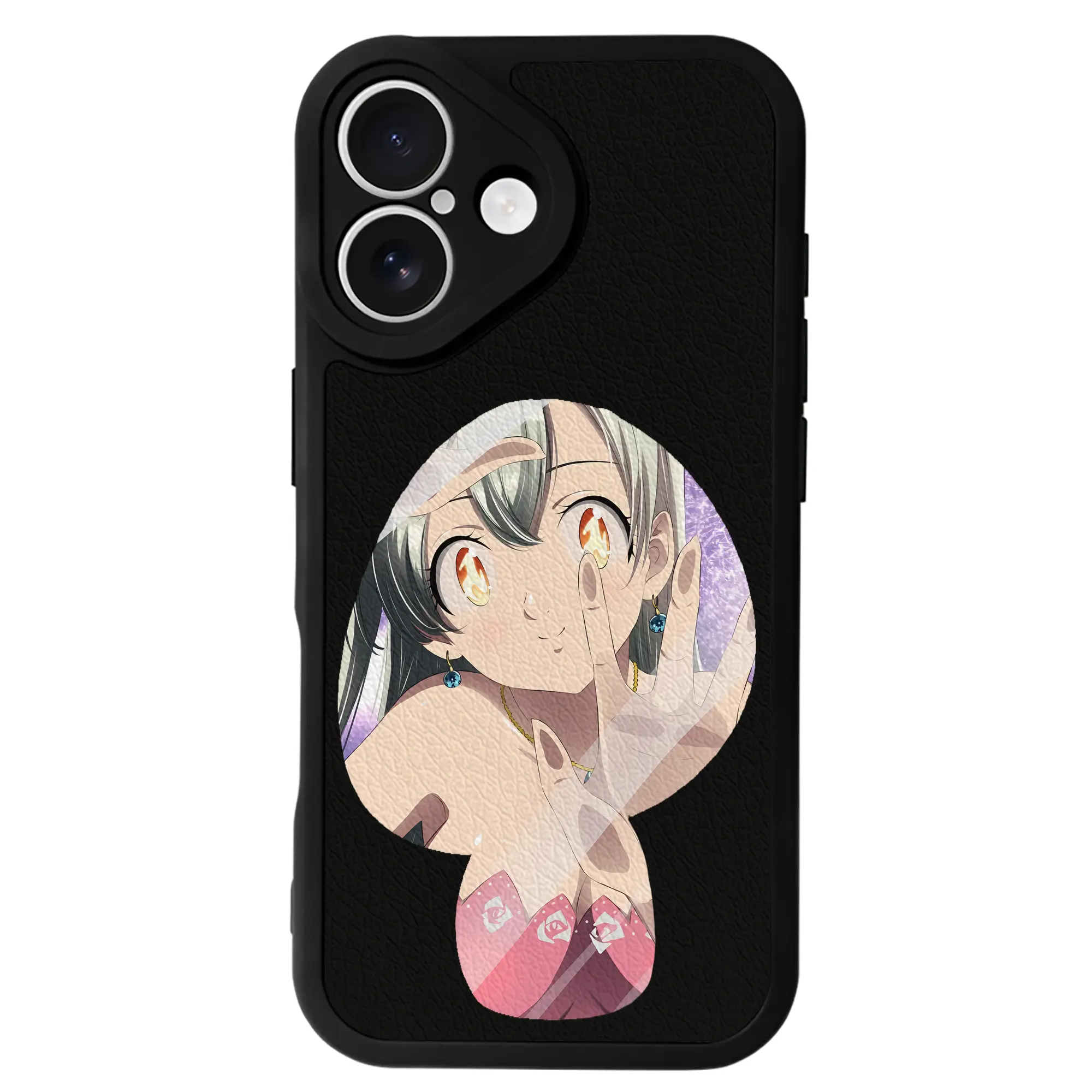 七つの大罪 グッズ エリザベス - IPhone 16シリーズ対応 ・ シリコンスマホケース ・ レザー調 ・ 高精度フィット ・ 耐衝撃 ・ ワイヤレス充電対応 ・ 精密カット